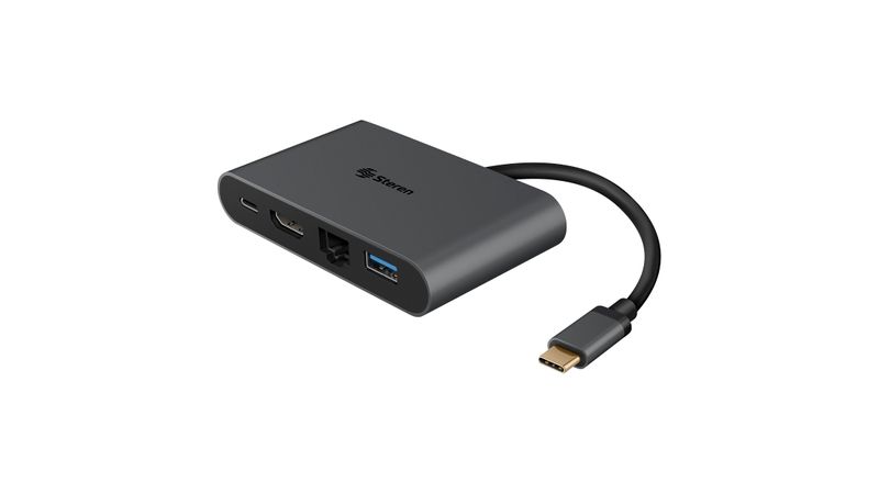 Adaptador USB C a HDMI - USB 3.0 - USB C - Ethernet RJ45 - Steren Colombia