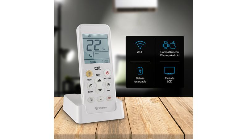 Control remoto universal Wi-Fi para aire acondicionado, con batería  recargable y linterna LED - Steren Colombia