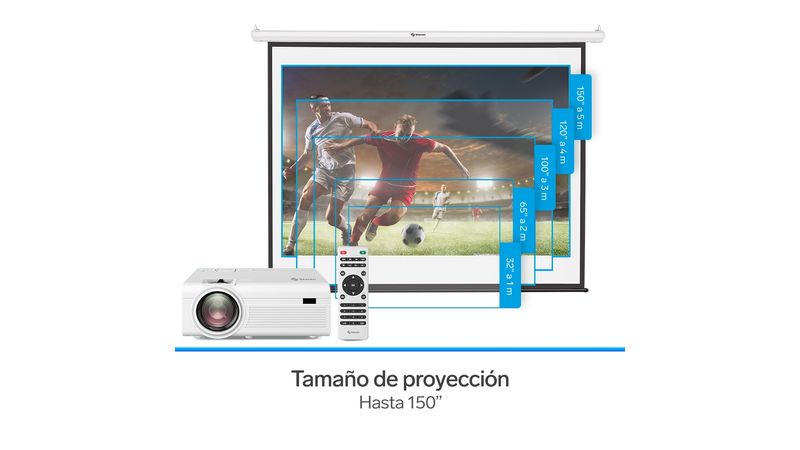 Proyector multimedia Full HD de 9 000 lúmenes, portátil - Steren Colombia