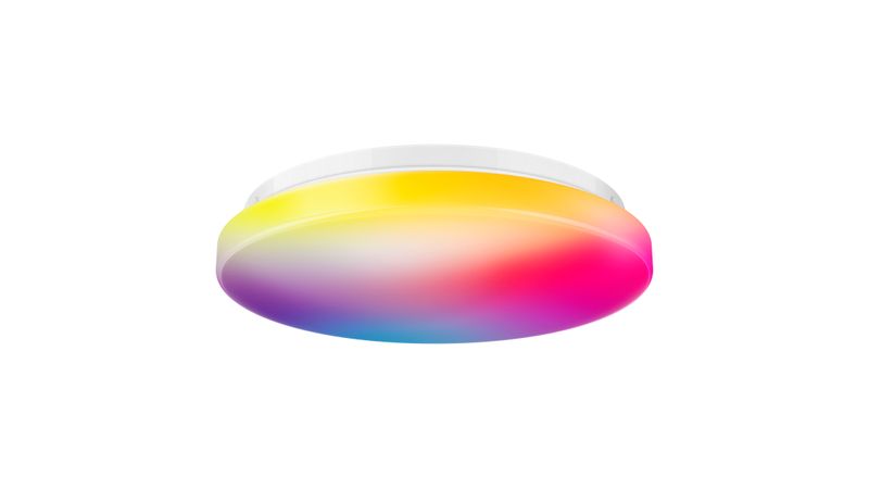 Lámpara LED Wi-Fi* RGB+W multicolor de 18 W, para techo