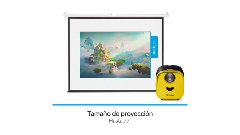 Proyector multimedia Full HD de 9 000 lúmenes, portátil - Steren Colombia