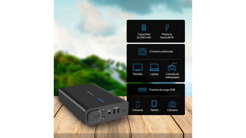  Anker Cargador portátil de 3 puertos de 24,000 mAh con