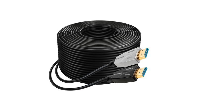 Cable HDMI 4K de fibra óptica, 50 m Steren Tienda en Lí