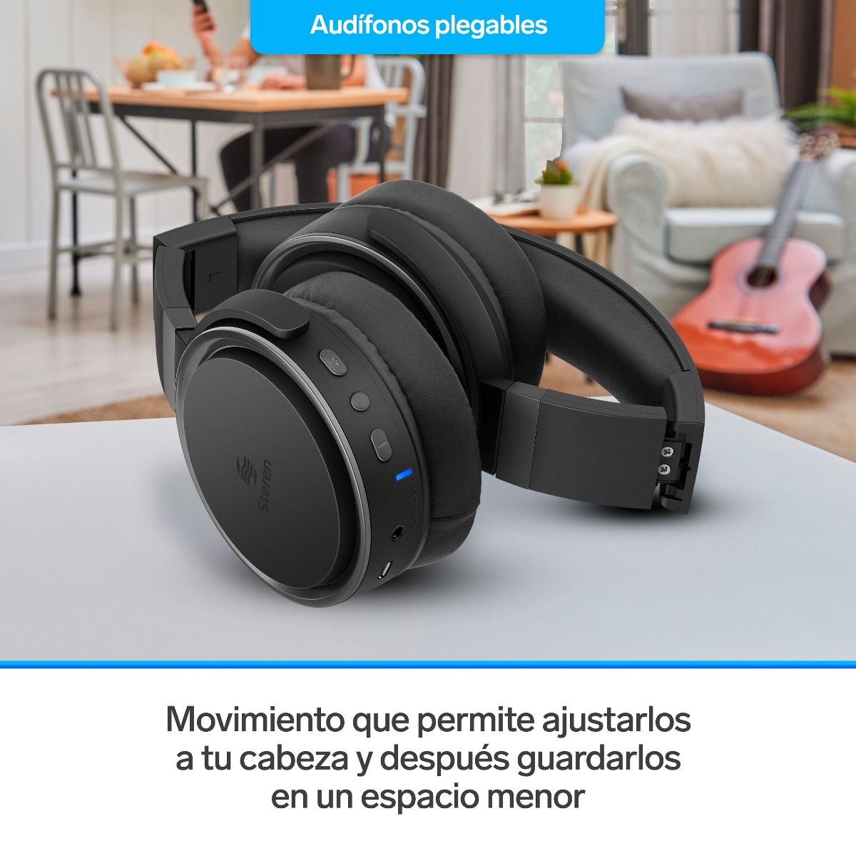 Audífonos Bluetooth* con batería de hasta 30 h - Steren Colombia