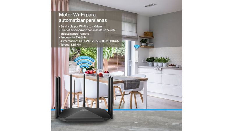 Motor Wi-fi Para Automatizar Persianas Compatible Con Alexa