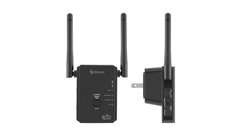 Repetidor Wi-Fi* 2,4 GHz (B/G/N), hasta 25 m de cobertura Steren COM-8200