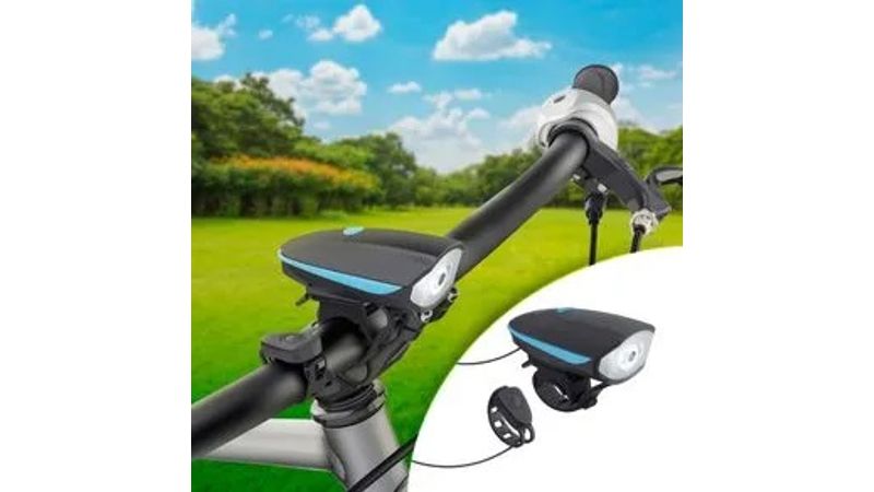 Linterna y claxon para bicicleta