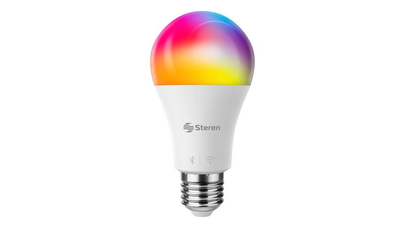 Foco LED Wi-Fi RGB+W multicolor de 10 W - Steren Colombia